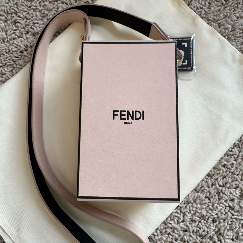 FENDI Vertical Box bag pink Shoulder Bag